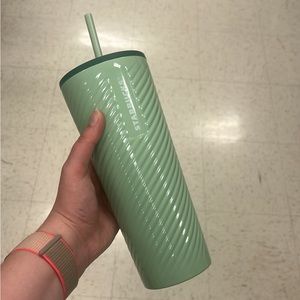 Starbucks Mint Green Swirl Textured Stainless Steel Tumbler